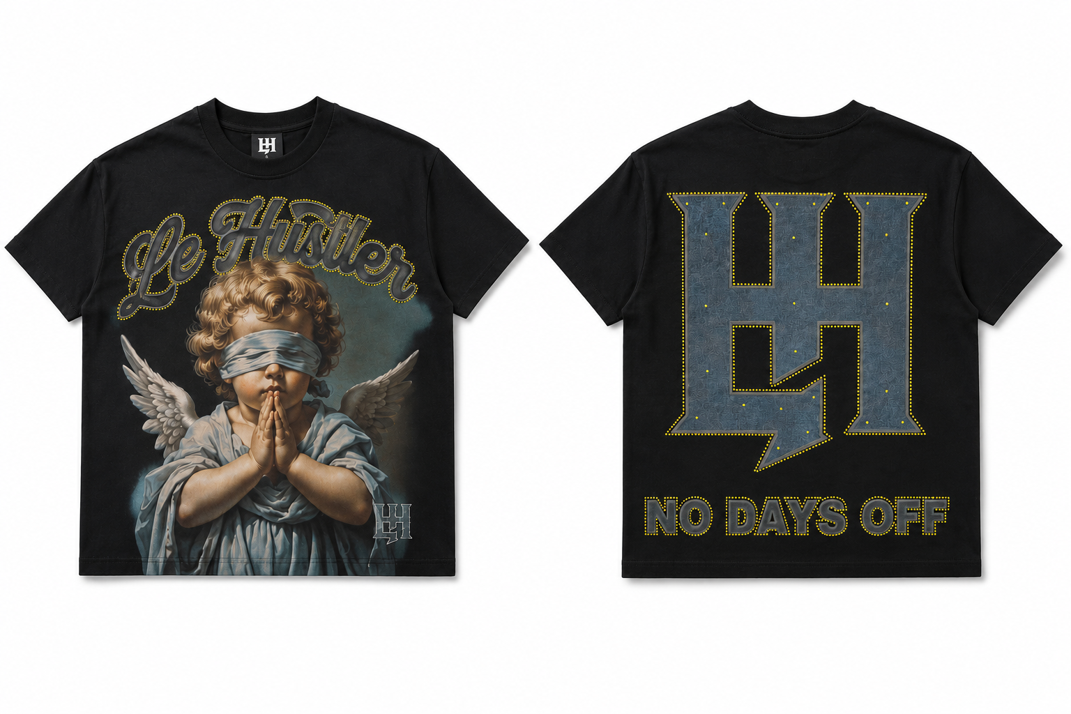 Le Hustler Blindfolded Cherub Tee